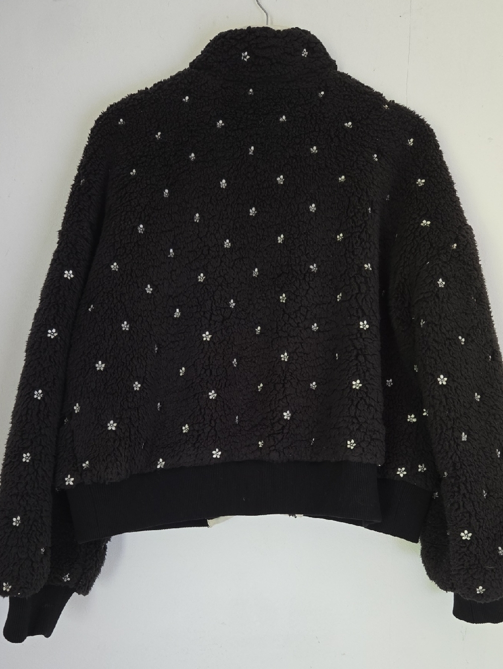 THE GREAT Sherpa Jacket - Emboidered Daisy Print - Sz 3 - Picture 2 of 4